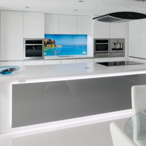 Luxury white gloss kitchen