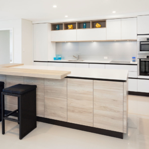 Wood and White Kitchen Design