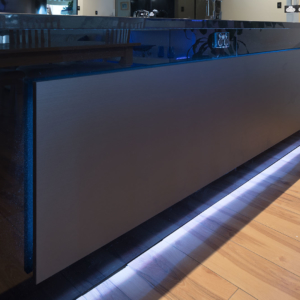 Led feature backlighting Kitchen cabinet